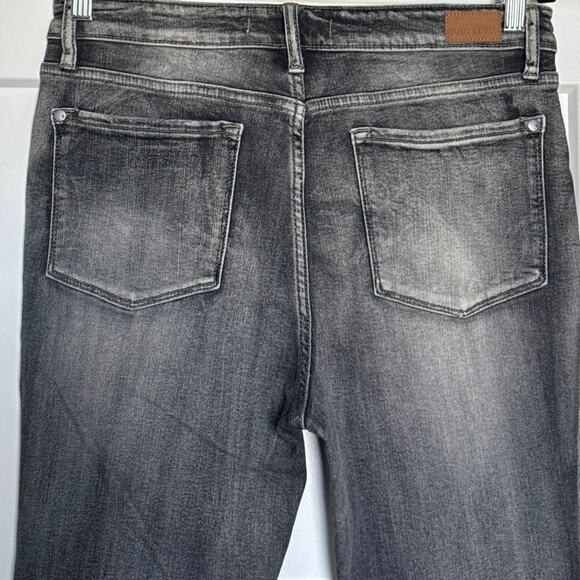 Judy Blue Jeans Skinny Fit Raw Hem Black Gray Wash Stonewash JB88165 Size 11/30 - Picture 5 of 11